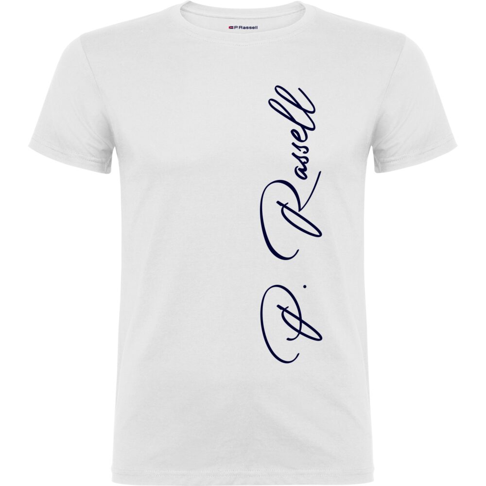 Paull Rassell Elite-T-Shirt 510 Blanca - Camiseta orgánica - ecoligica para hombre - Camiseta de mangas cortas modernas - camisetas de marcas famosas