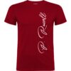 Paull Rassell Elite-T-Shirt-Burdeos 510 - Camiseta orgánica - ecoligica para hombre - Camiseta de mangas cortas modernas - camisetas de marcas famosas