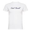 Paull Rassell Elite-T-Shirt-511 Blanca - Camiseta orgánica - ecoligica para hombre - Camiseta de mangas cortas modernas - camisetas de marcas famosas