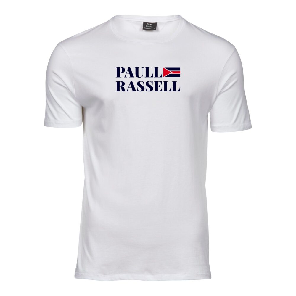 Paull Rassell Elite-T-Shirt-Blanco 560 - Camiseta orgánica - ecoligica para hombre - Camiseta de mangas cortas modernas - camisetas de marcas famosas