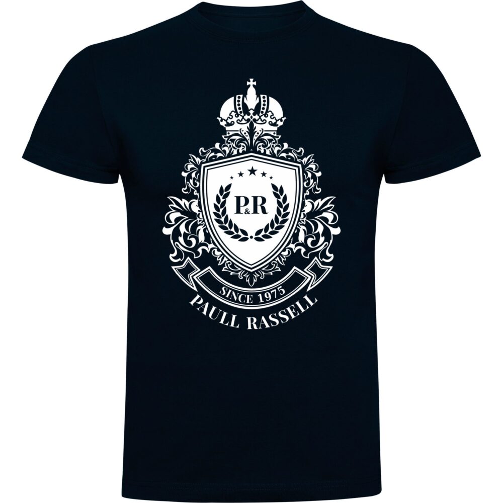 Paull Rassell Elite-T-Shirt-Azul-Marino 566 - Camiseta orgánica - ecoligica para hombre - Camiseta de mangas cortas modernas - camisetas de marcas famosas
