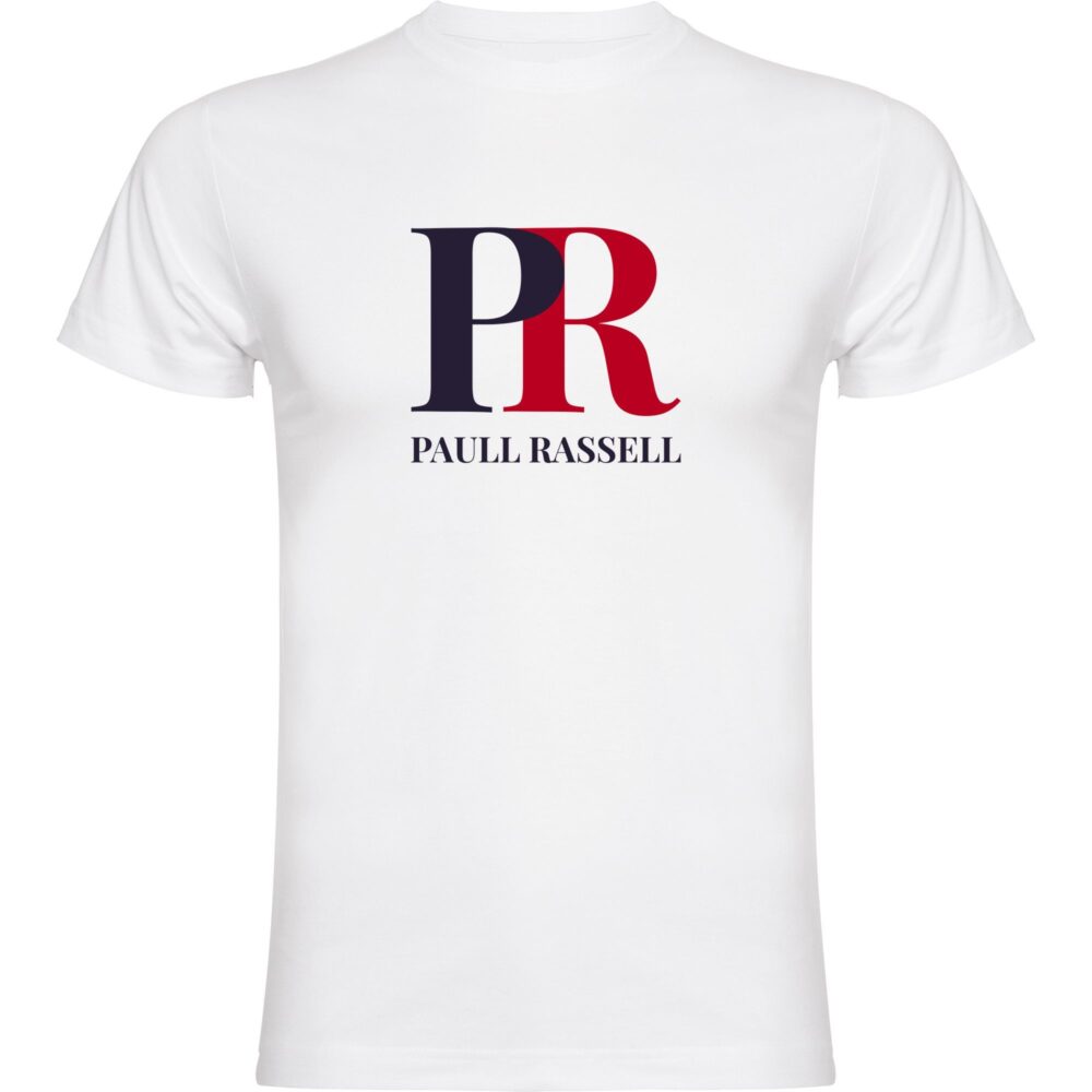 Paull Rassell Elite-T-Shirt-Blanco 501 - Camiseta orgánica - ecoligica para hombre - Camiseta de mangas cortas modernas - camisetas de marcas famosas