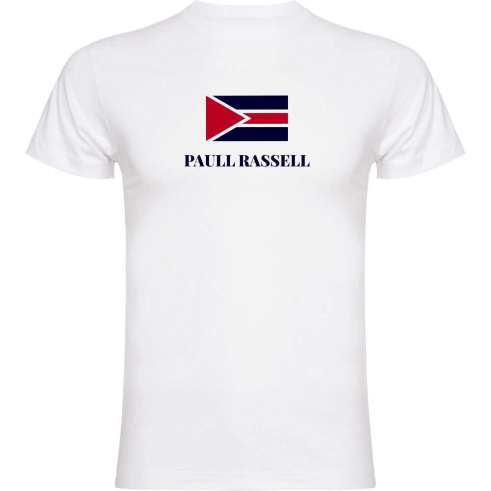 Paull Rassell Elite-T-Shirt-Blanco 502 - Camiseta orgánica - ecoligica para hombre - Camiseta de mangas cortas modernas - camisetas de marcas famosas