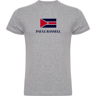 Paull Rassell Elite-T-Shirt-Gris 502 - Camiseta orgánica - ecoligica para hombre - Camiseta de mangas cortas modernas - camisetas de marcas famosas
