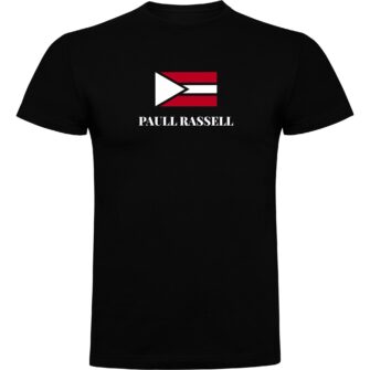 Paull Rassell Elite-T-Shirt-Negra 502 - Camiseta orgánica - ecoligica para hombre - Camiseta de mangas cortas modernas - camisetas de marcas famosas