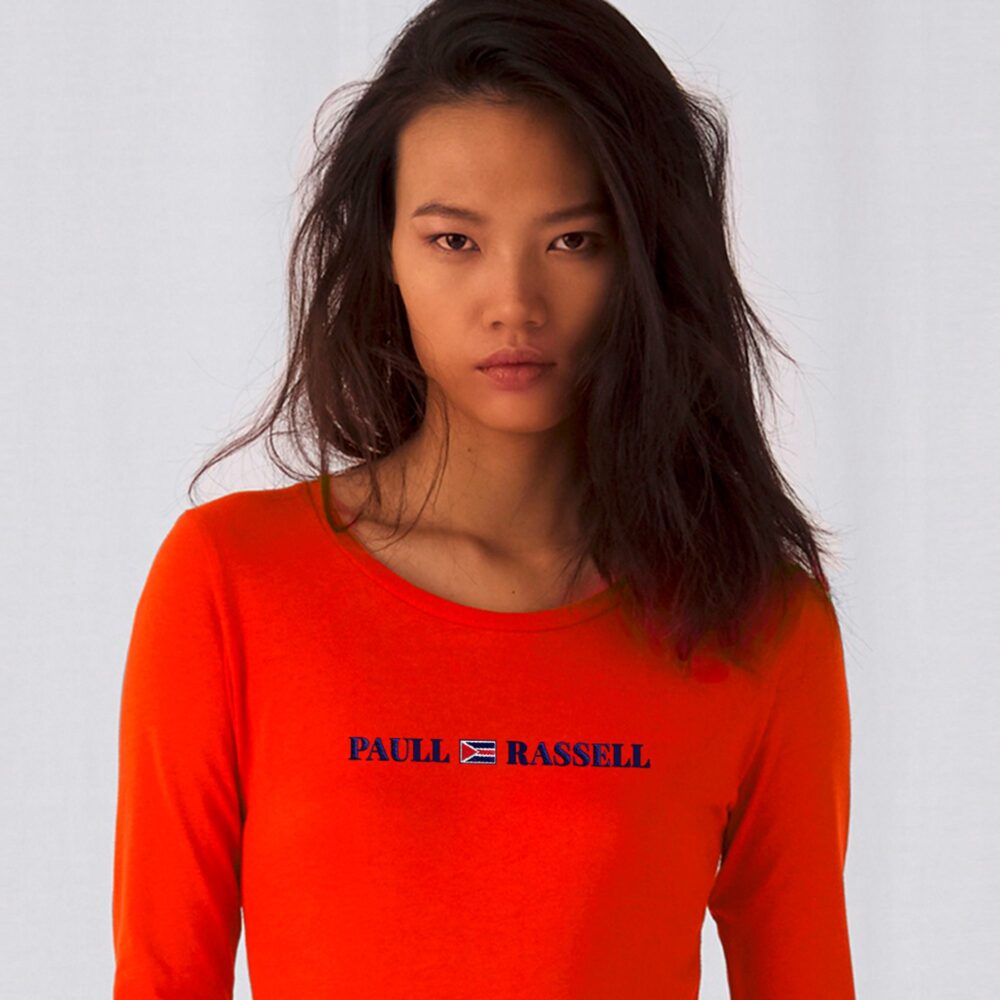 Paull Rassell Elite-Organic-T-Shirt 810 - Camiseta-invierno para mujer - de algodon puro - ccon las mangas largas y ecológica